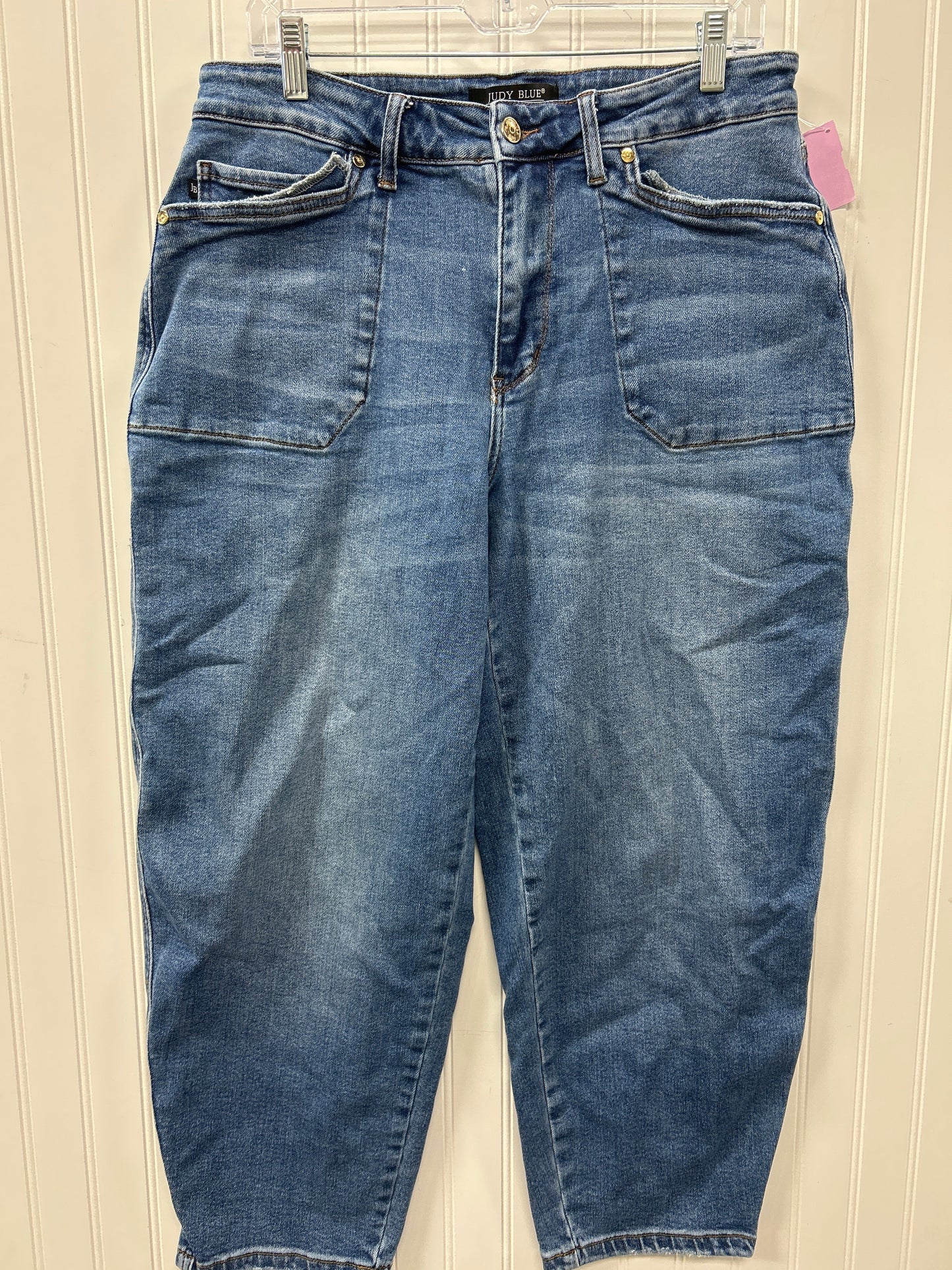Jeans Wide Leg By Judy Blue In Blue Denim, Size:14