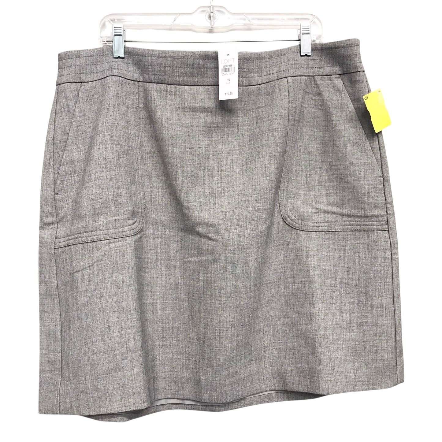 Skirt Mini & Short By Loft In Grey, Size:16