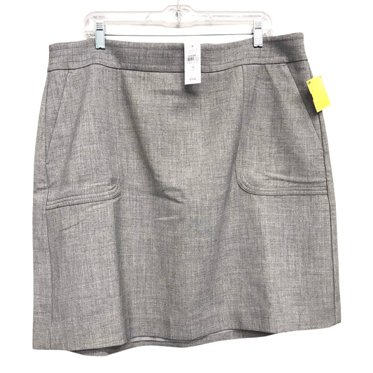 Skirt Mini & Short By Loft In Grey, Size:16