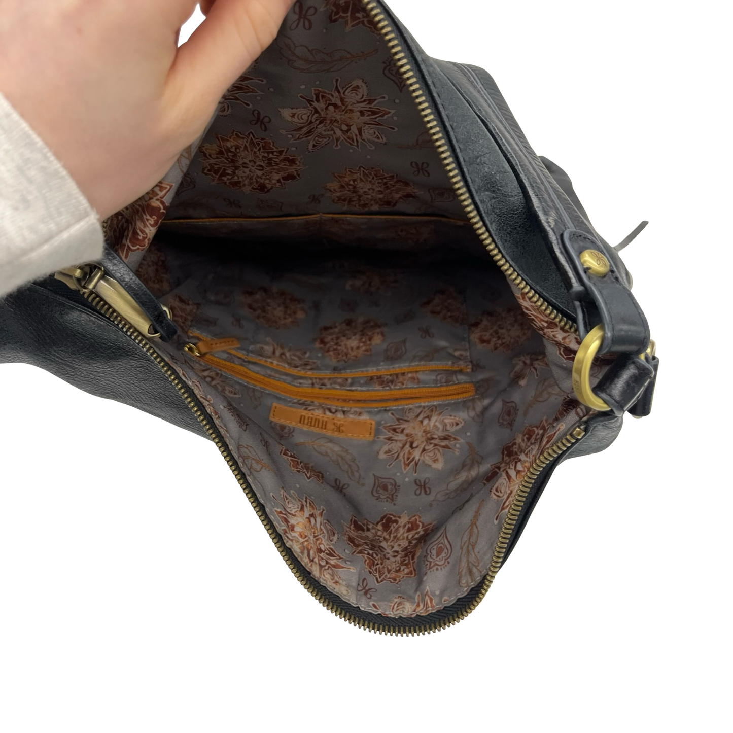 Handbag Leather By Hobo Intl In Black, Size:Medium