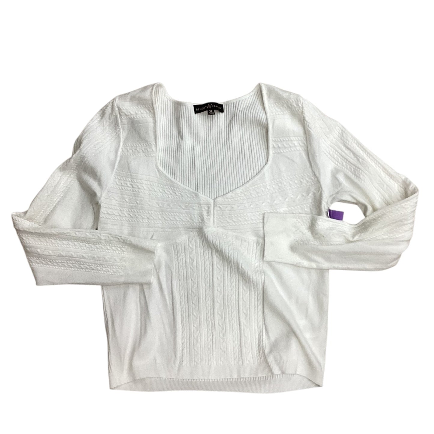 Sweater By Almost Famous In Cream, Size:Xl