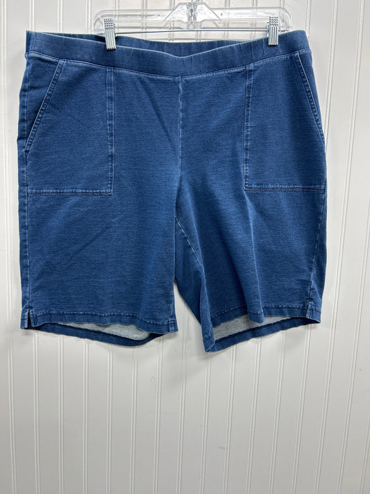 Shorts By Pure Jill In Blue Denim, Size:2X