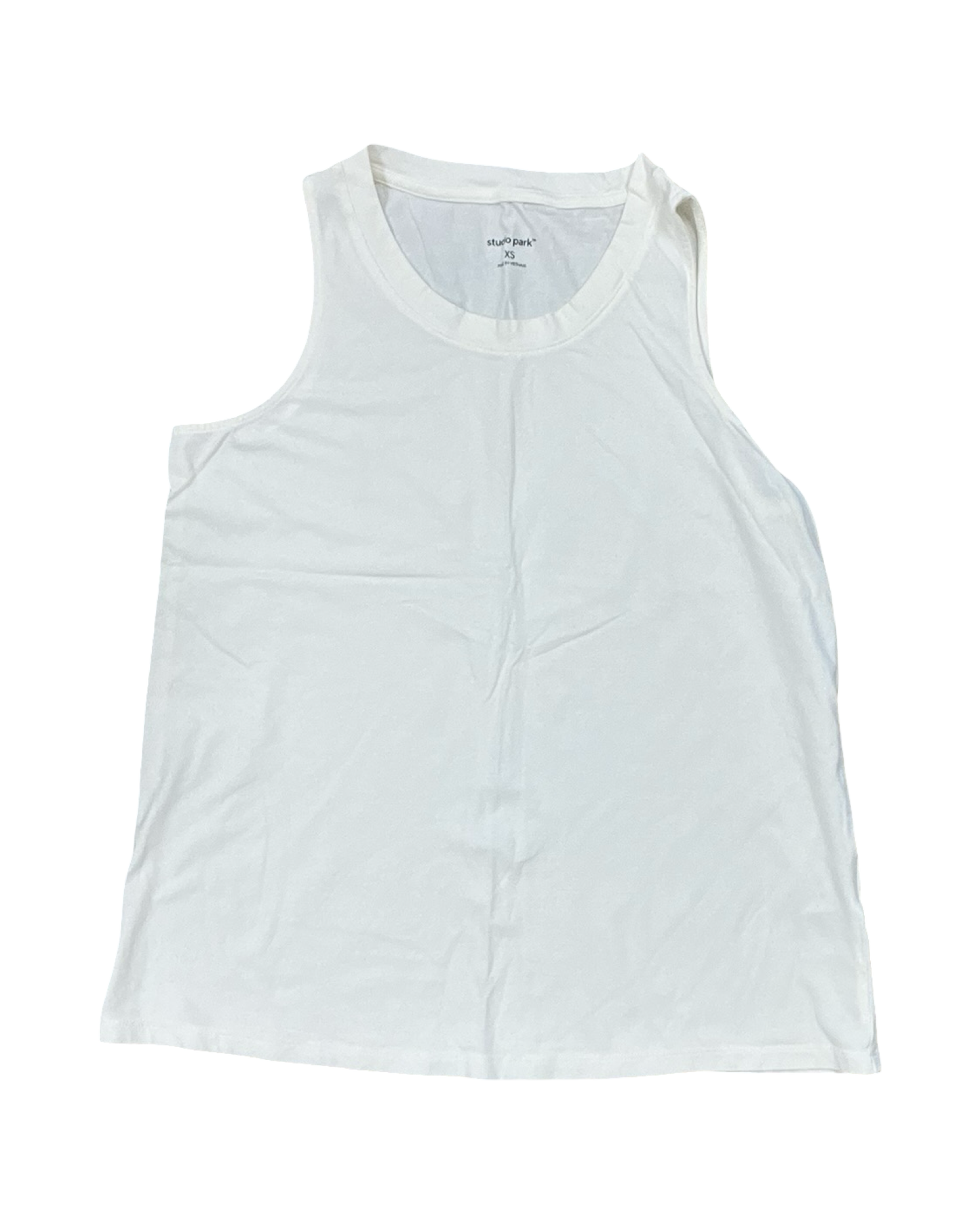 Top Sleeveless Basic By Clothes Mentor In Cream, Size:Xs