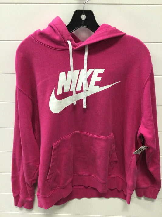 Sweatshirt Hoodie By Nike Apparel In Pink, Size:L