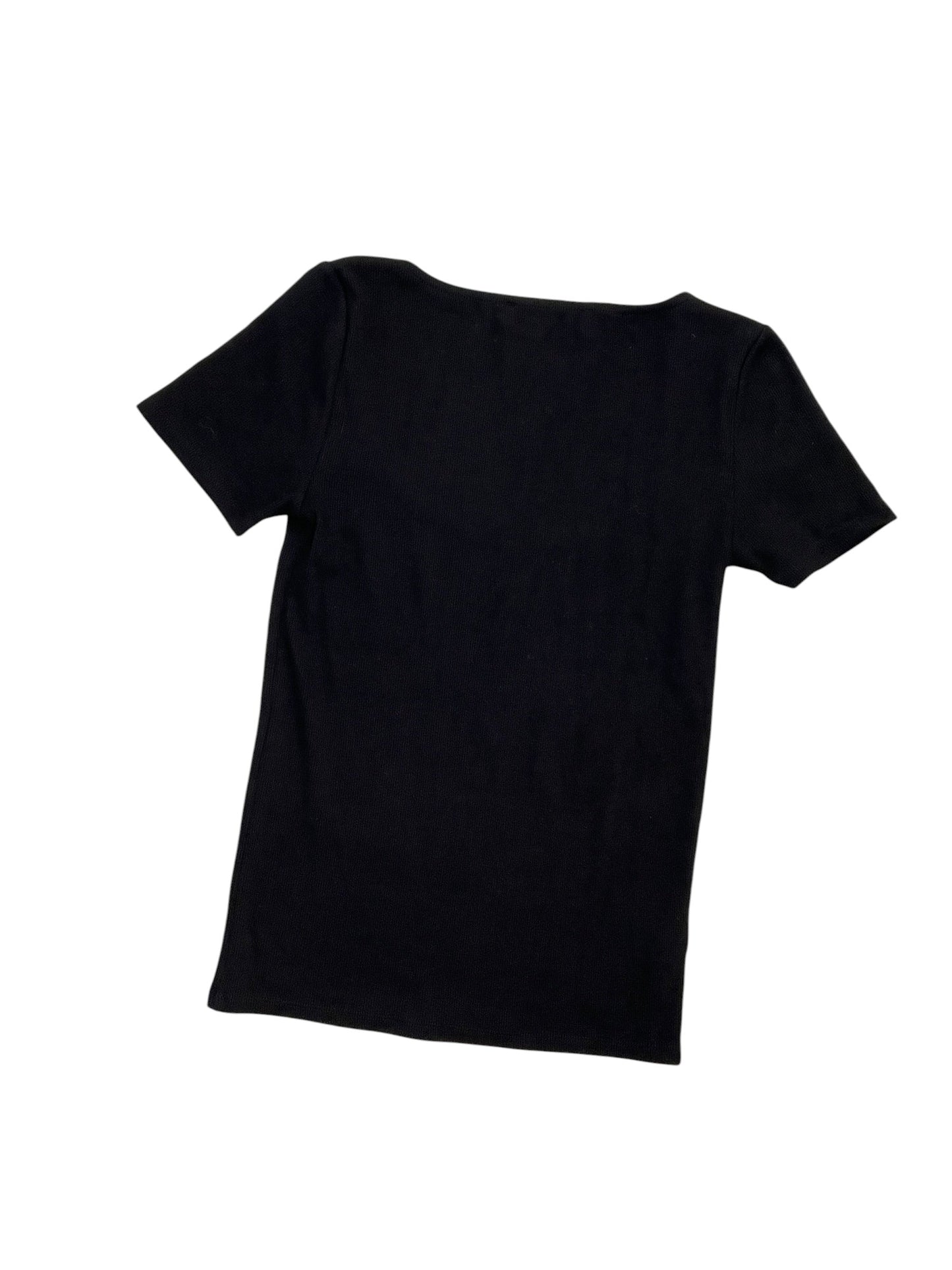 Top Ss Basic By Loft In Black, Size:Xs