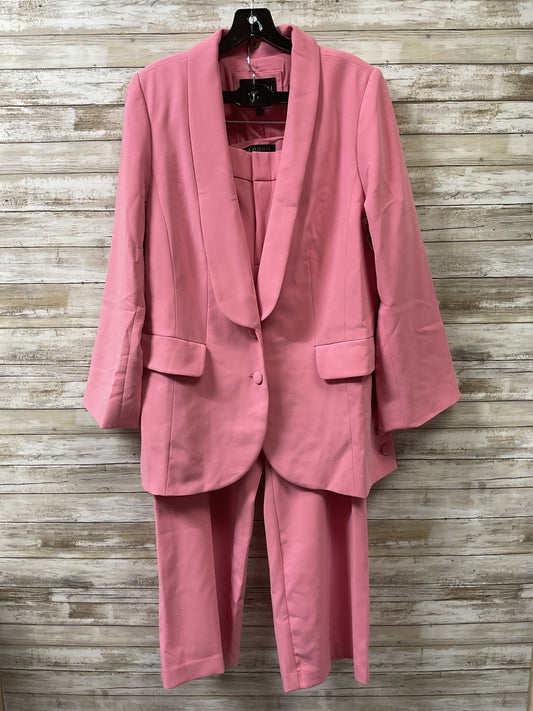 Pants Suit 2Pc By Eloquii In Pink, Size:14