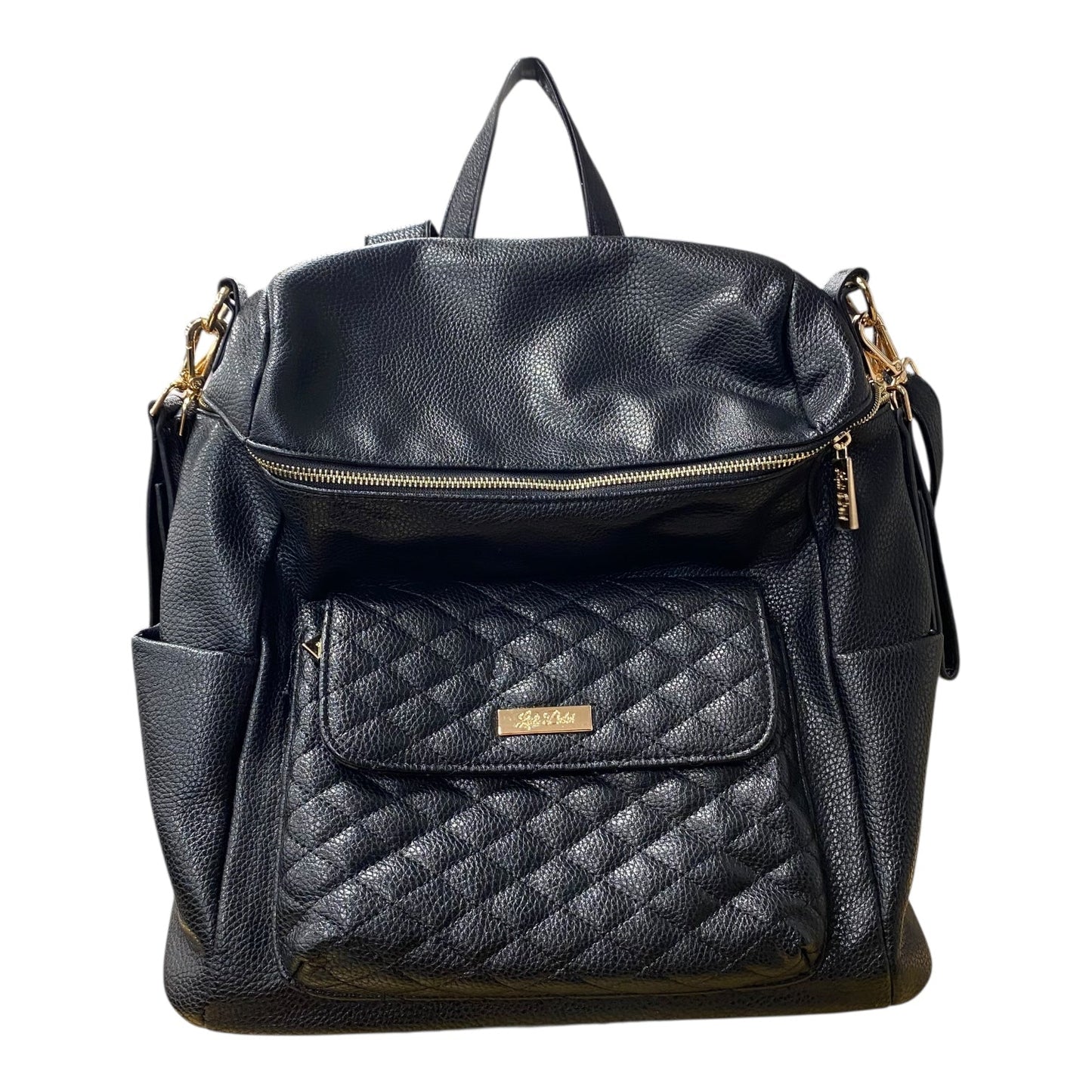 Diaper Bag Leather By Cmc In Black, Size:Large