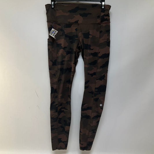 Athletic Leggings By Lululemon In Camouflage Print, Size: 8
