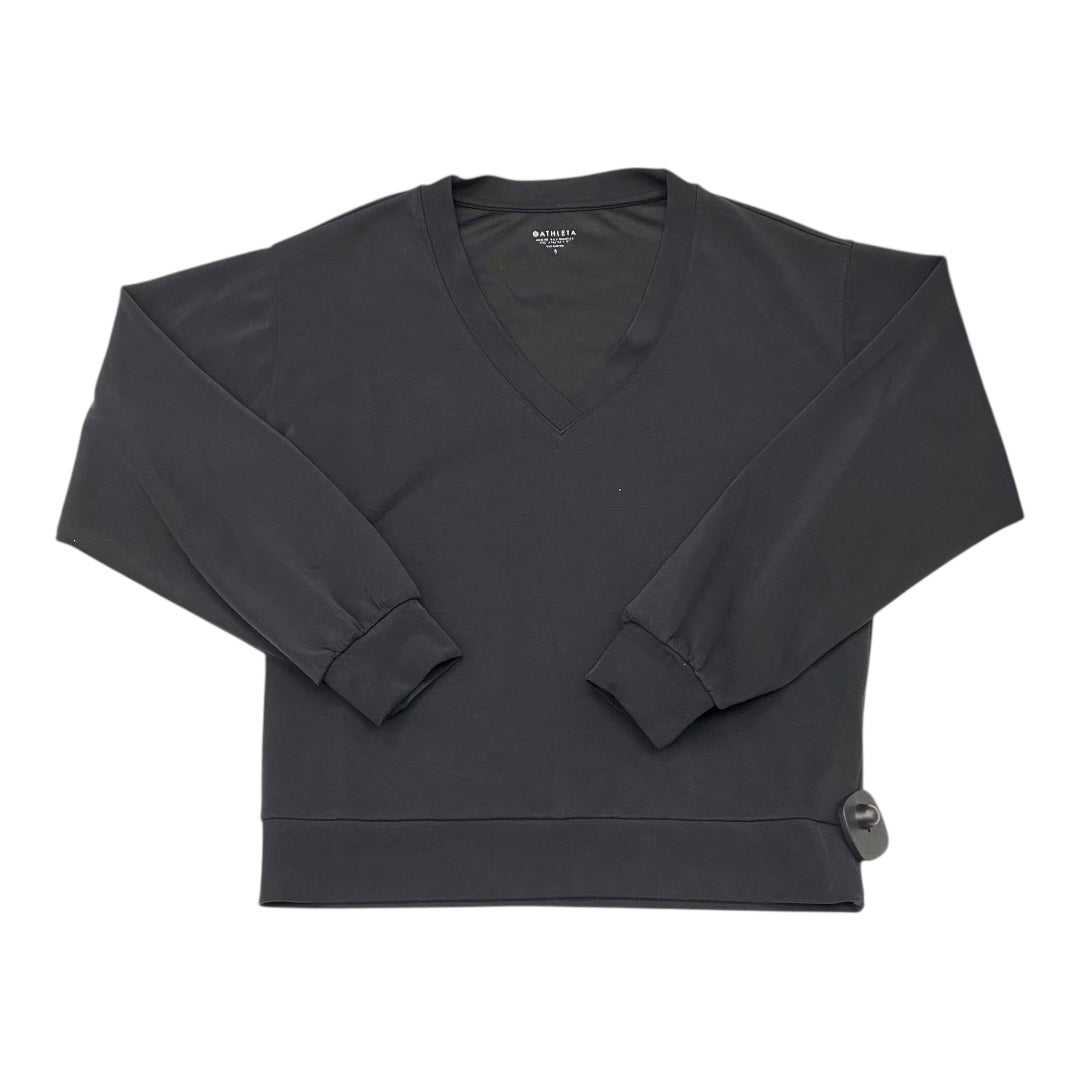 Athletic Sweatshirt Crewneck By Athleta In Black, Size:S