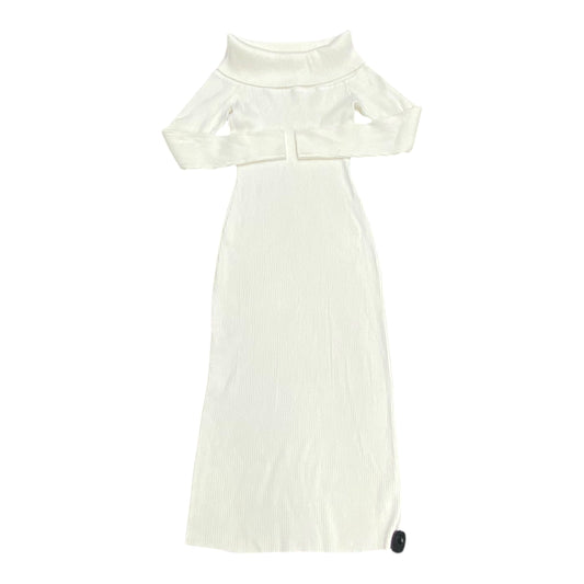 Dress Sweater By Abercrombie And Fitch In Cream, Size:L