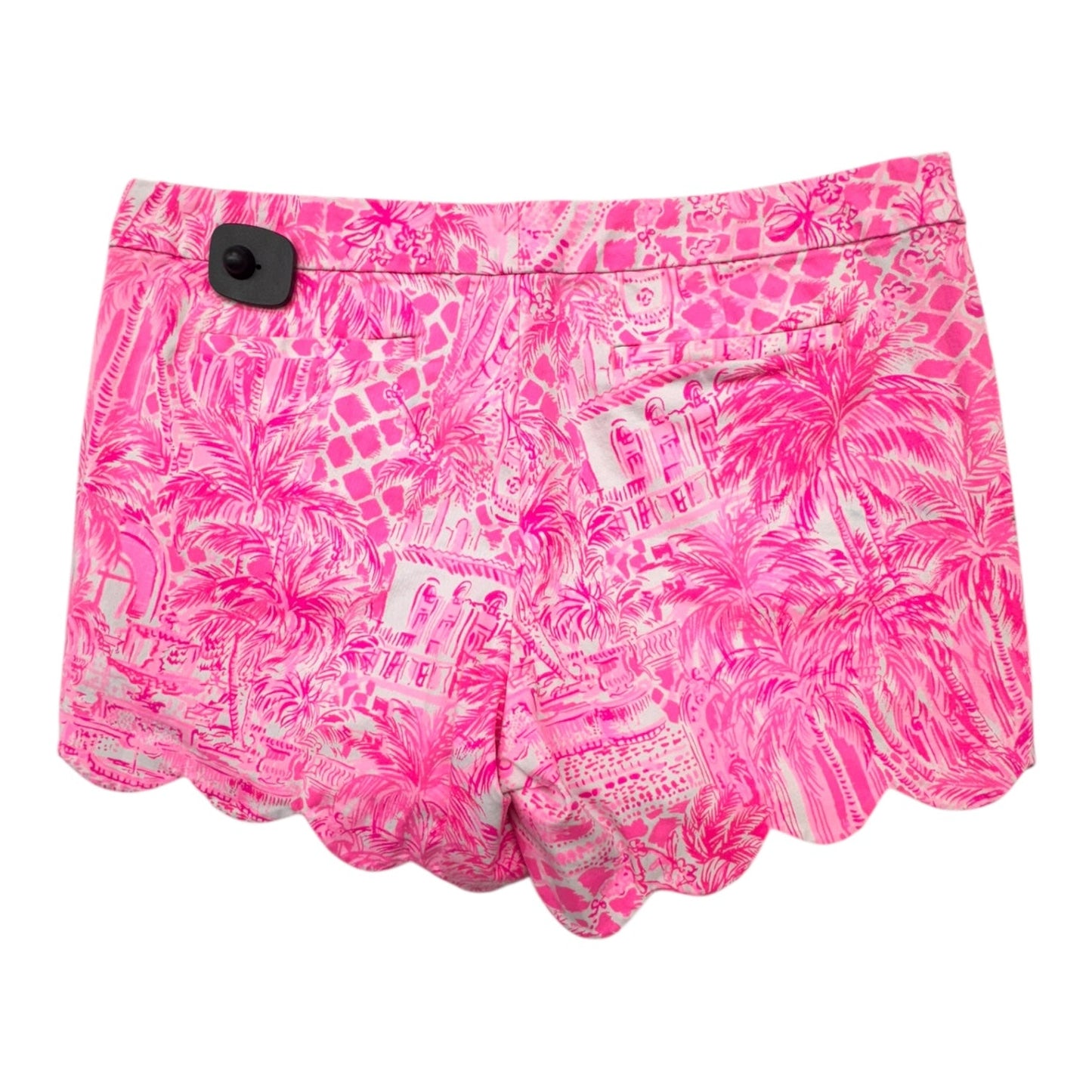 Shorts Designer By Lilly Pulitzer In Pink & White, Size:14