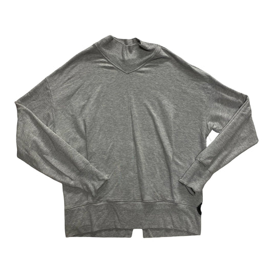 Athletic Top Ls Crewneck By Athleta In Grey, Size:M