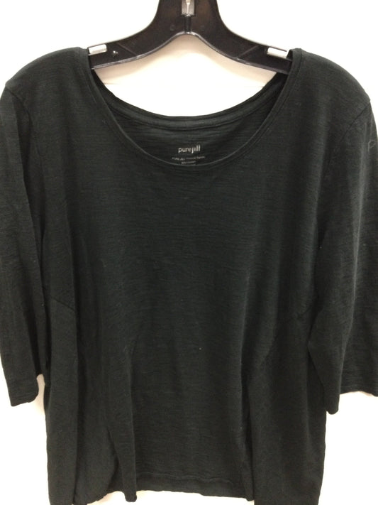 Top Ls By Pure Jill In Black, Size:Xl