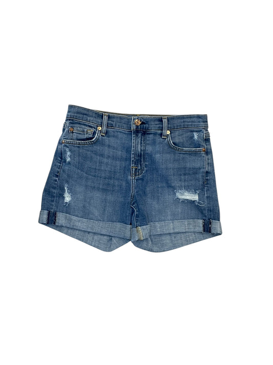 Shorts By 7 For All Mankind In Blue Denim, Size:S