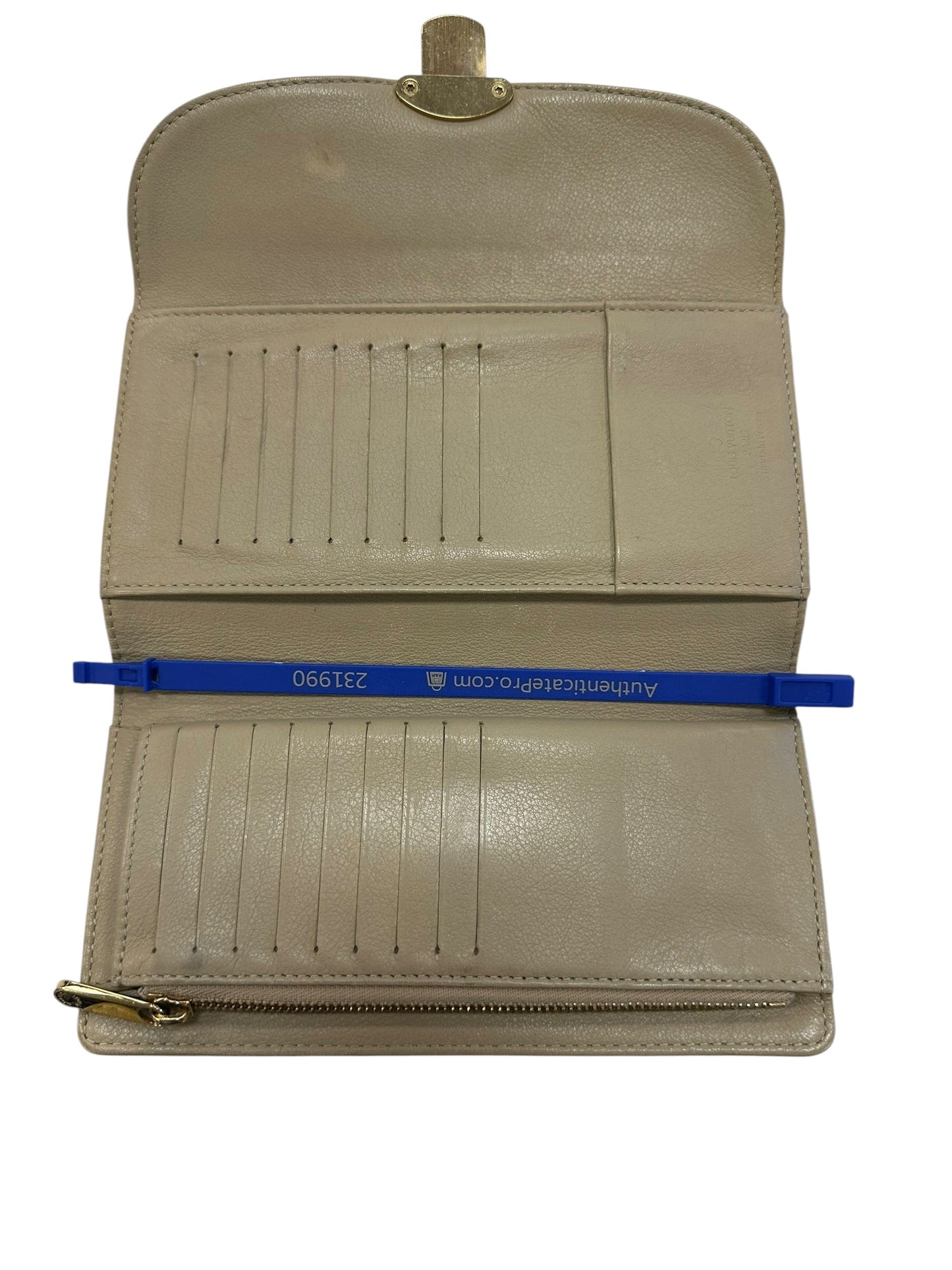 Wallet Luxury Designer By Louis Vuitton In Tan, Size:Large