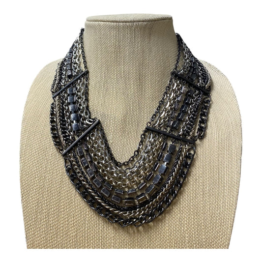 Necklace Statement By Chicos In Silver
