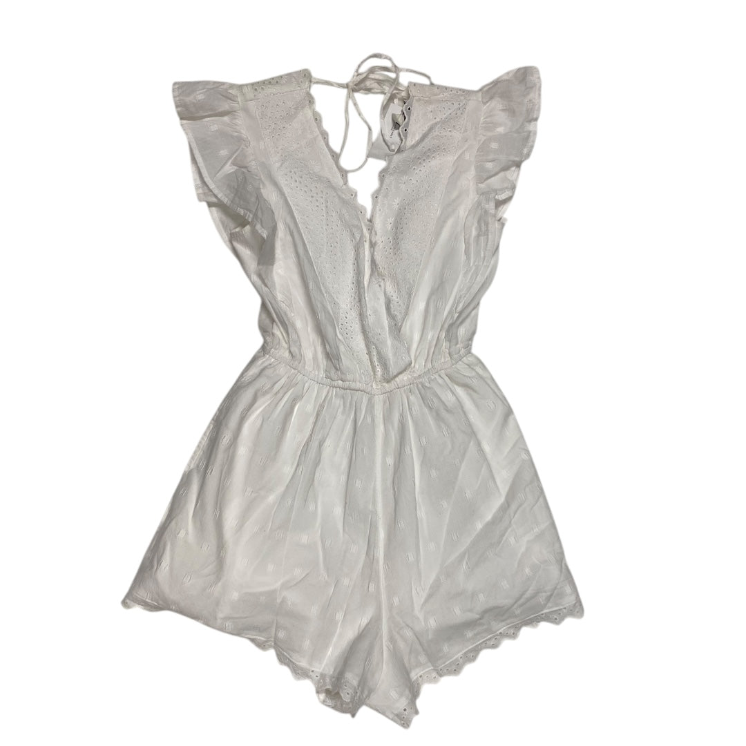 Romper By American Eagle In White, Size:Xs