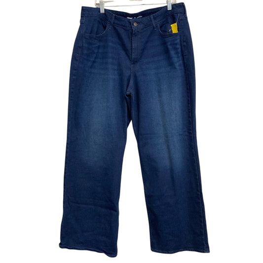 Jeans Wide Leg By Old Navy In Blue Denim, Size:18