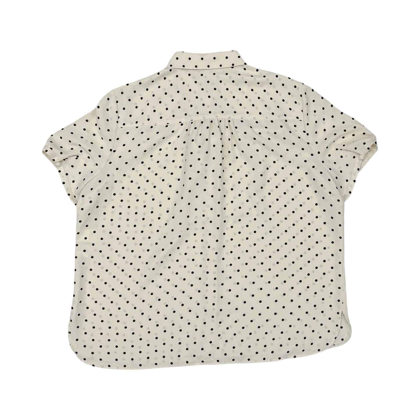 Blouse Ss By Anne Klein In Polkadot Pattern, Size:Xl