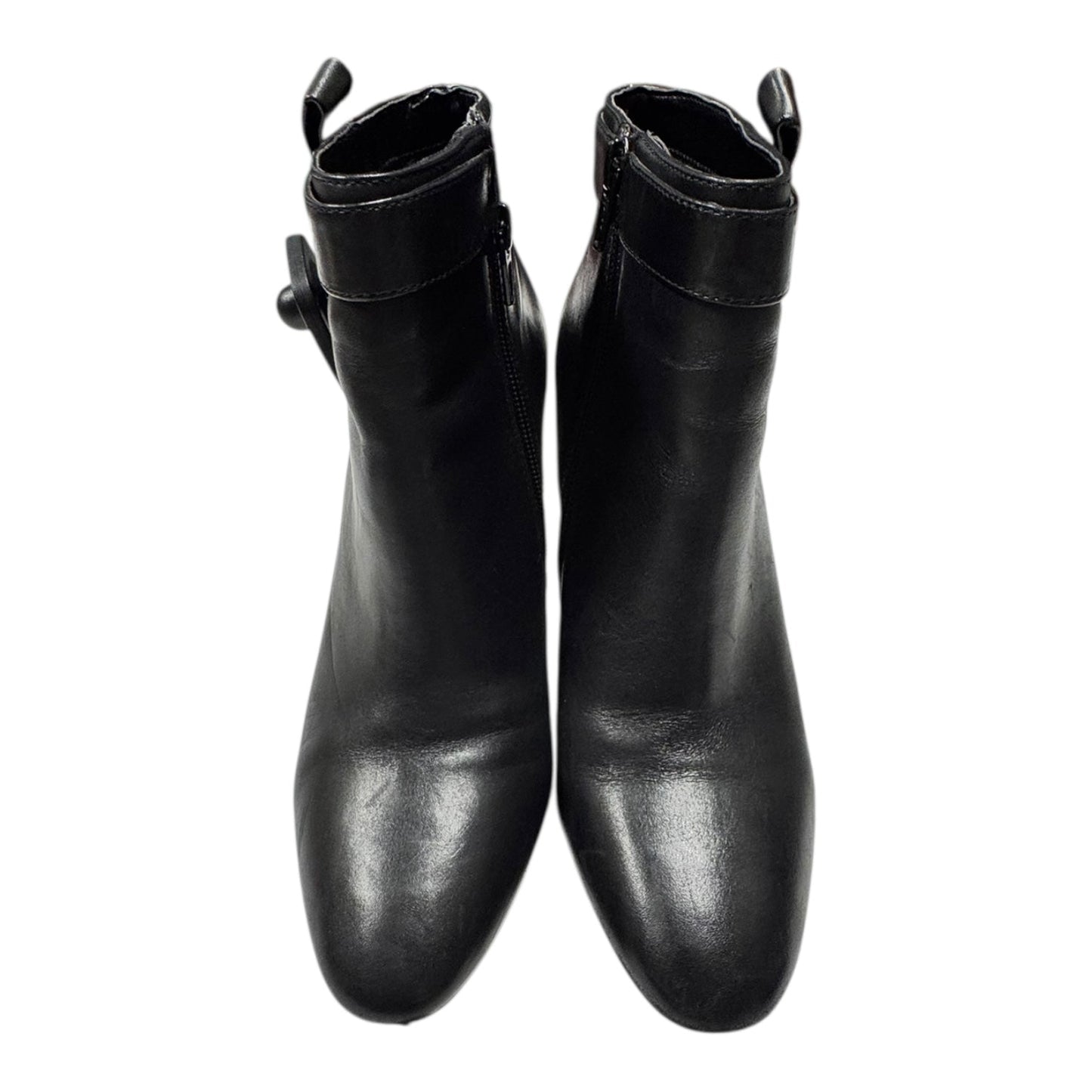 Boots Ankle Heels By Ralph Lauren In Black, Size:8.5