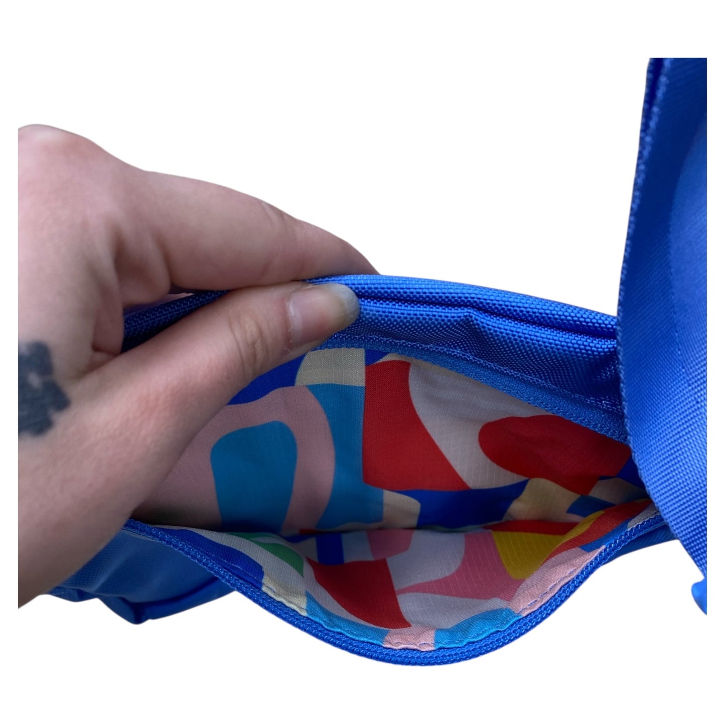 Belt Bag By Urban Outfitters In Blue & Yellow, Size:Medium