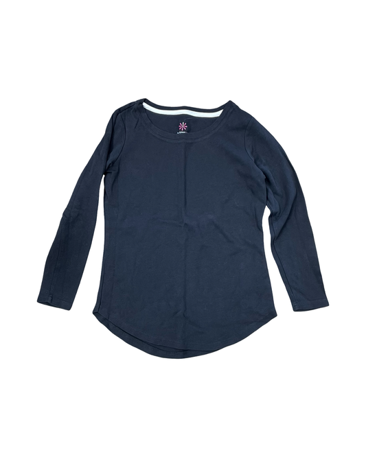 Top Ls Basic By Isaac Mizrahi In Grey, Size:Xs