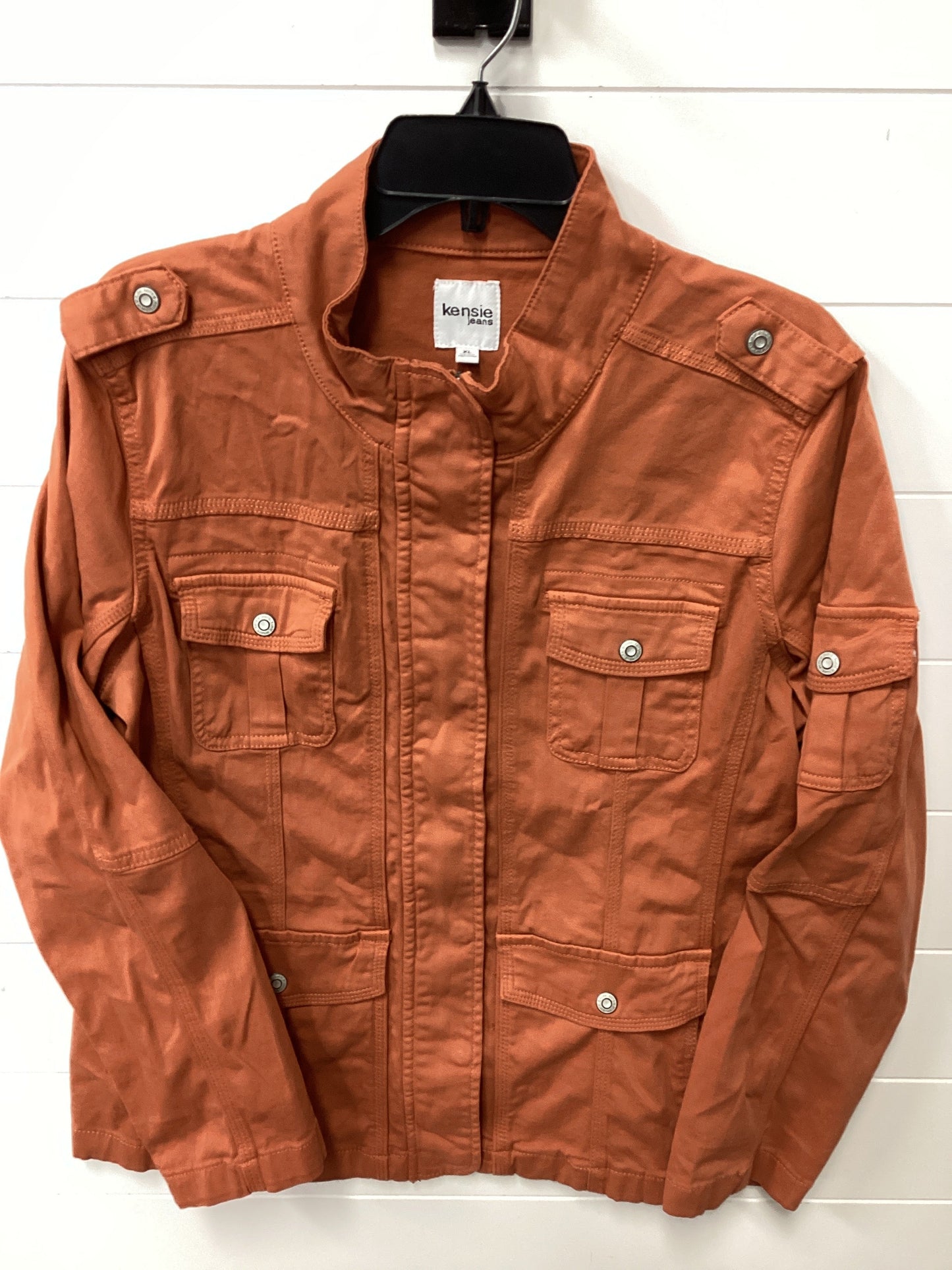 Jacket Other By Kensie In Orange, Size:Xl