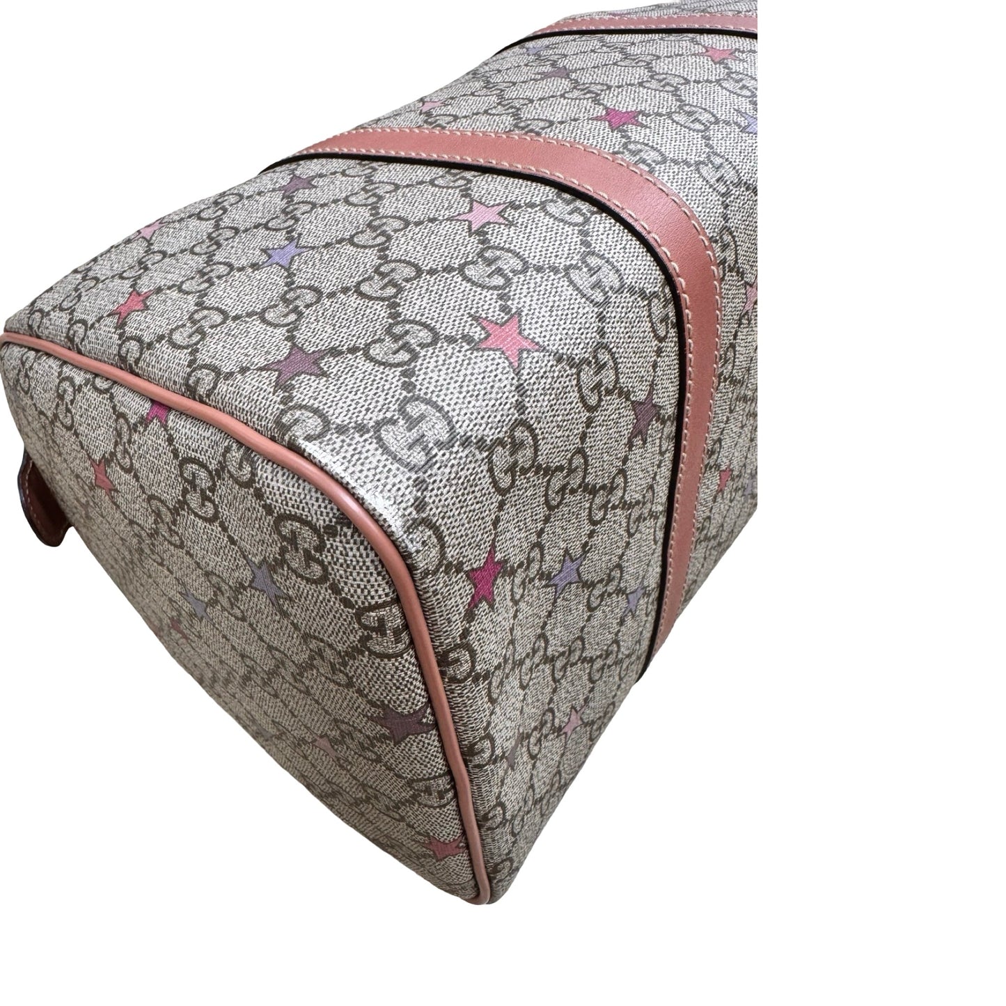 Handbag Supreme Canvas Tattoo Stars Joy Boston 35 Luxury Designer By Gucci In Multi, Size:Medium