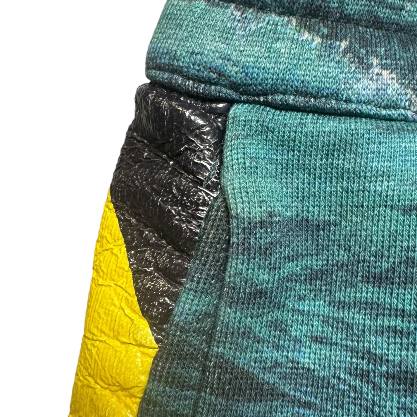 Tape Detail Sea Print Track Pants Luxury Designer By Burberry In Deep Teal, Size: M