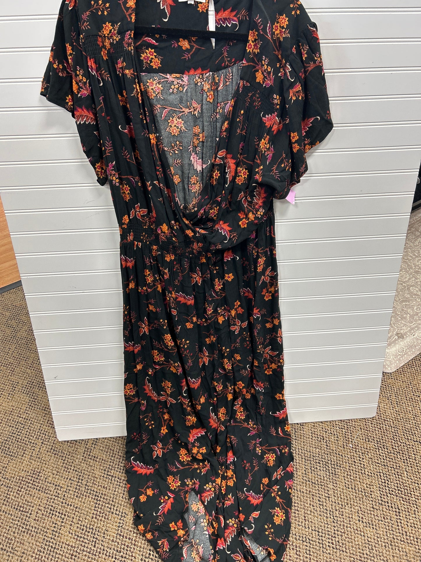 Jumpsuit By Maurices In Black & Orange, Size:1X