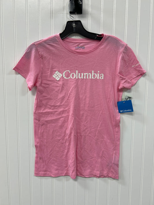 Athletic Top Ss By Columbia In Pink, Size:Xs