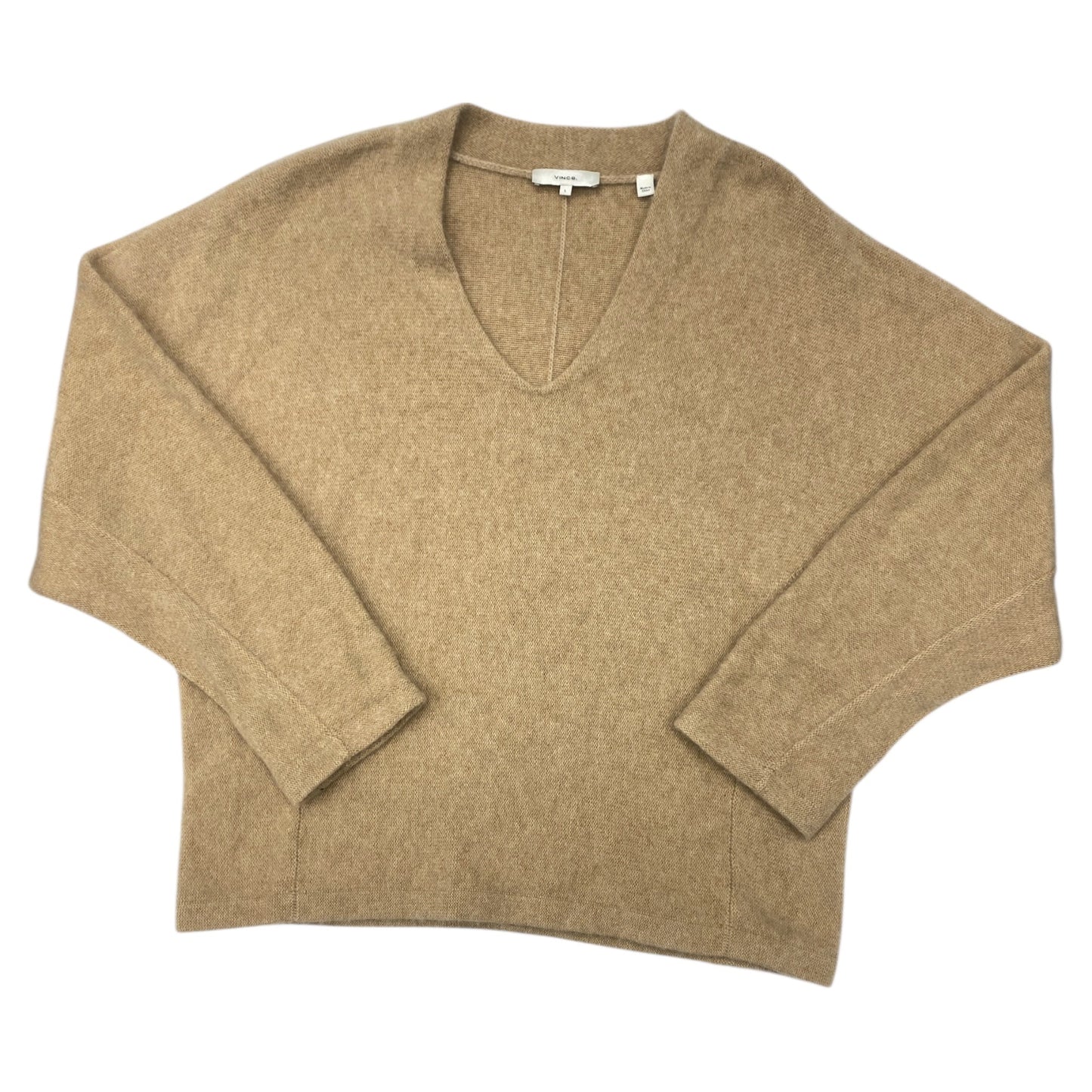 Sweater Cashmere By Vince In Tan, Size:L