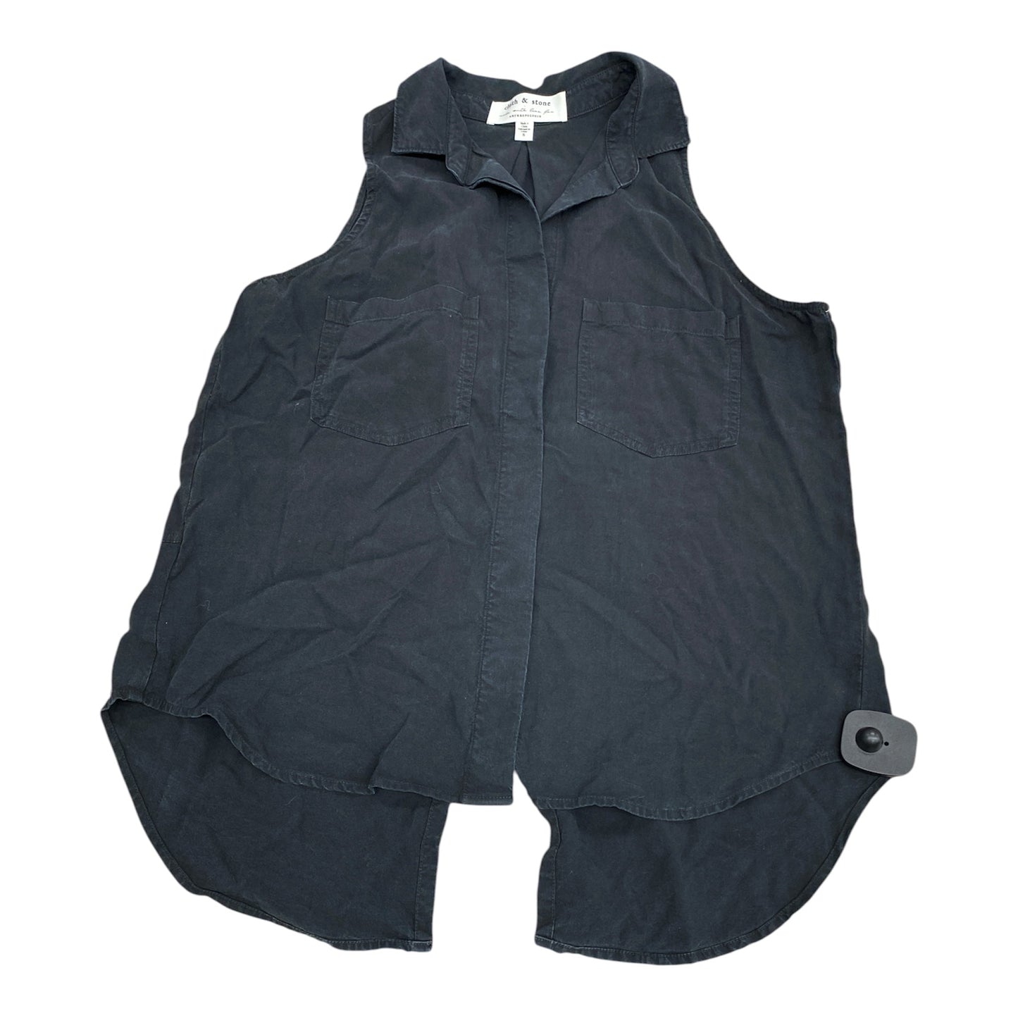 Top Sleeveless By Cloth & Stone In Black, Size:S