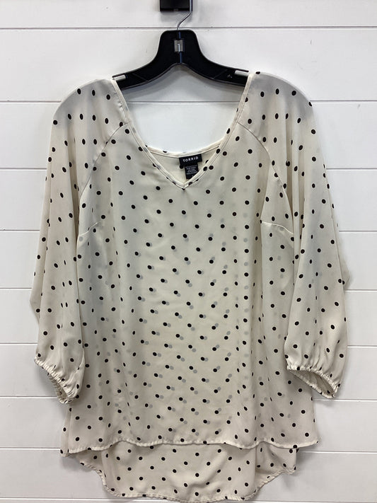 Top Ls By Torrid In Black & White, Size:2X