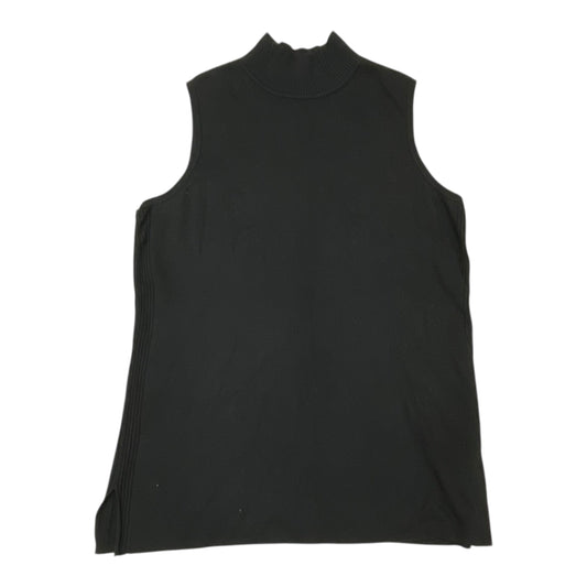Top Sleeveless By Chicos In Black, Size:M