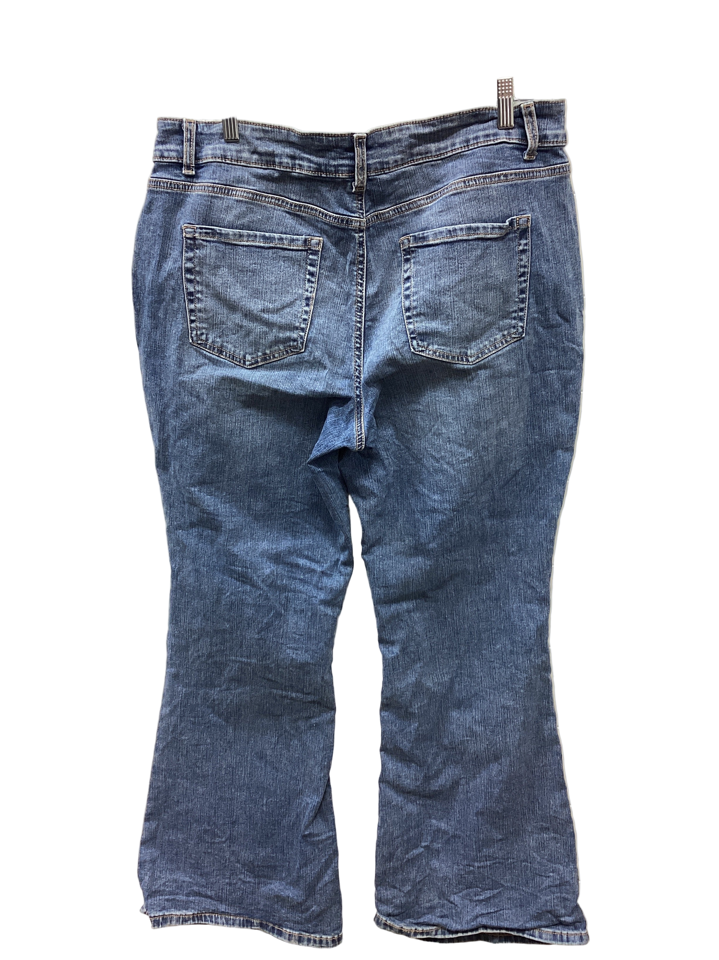 Jeans Flared By Maurices In Blue Denim, Size:16