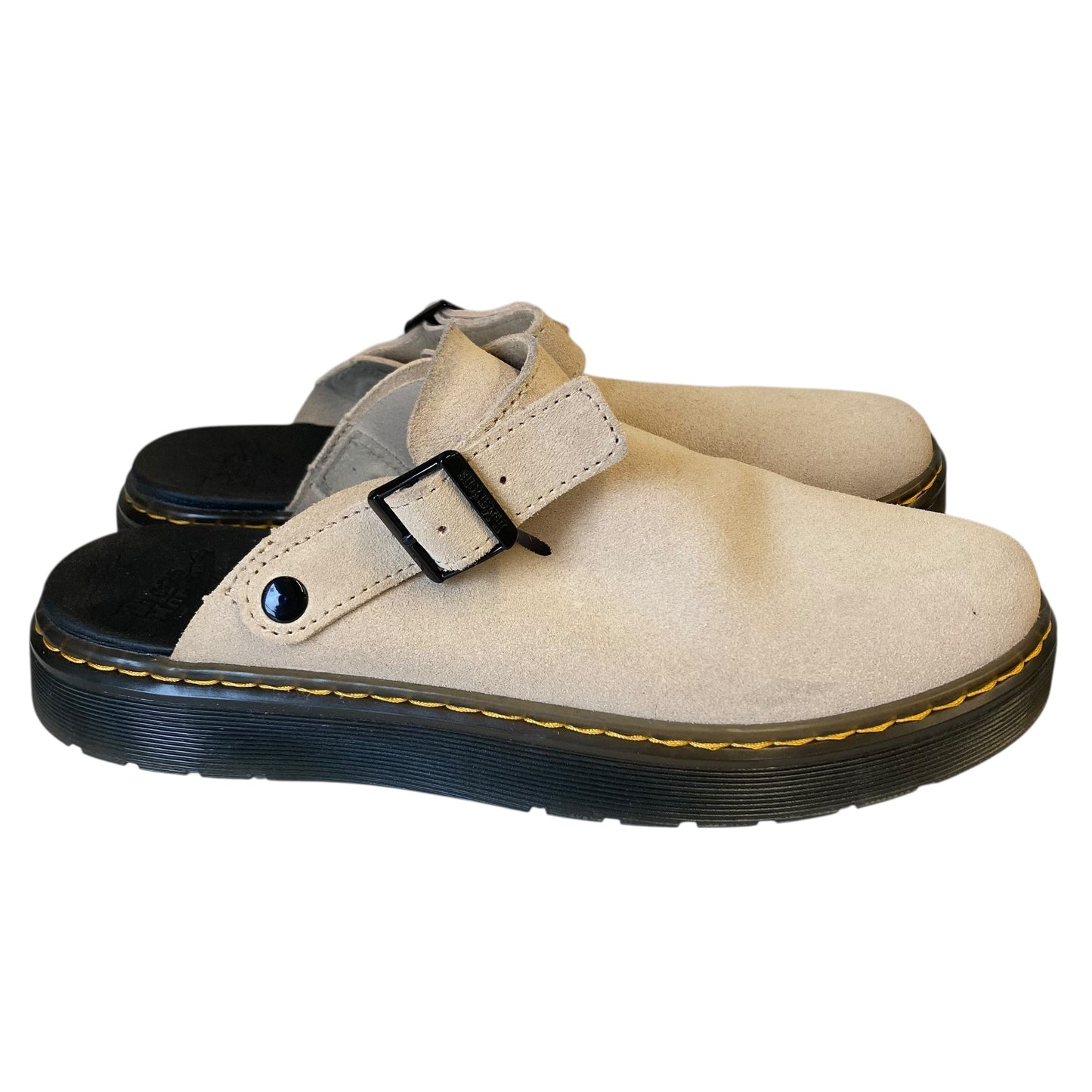 Shoes Flats By Dr Martens In Taupe, Size:12