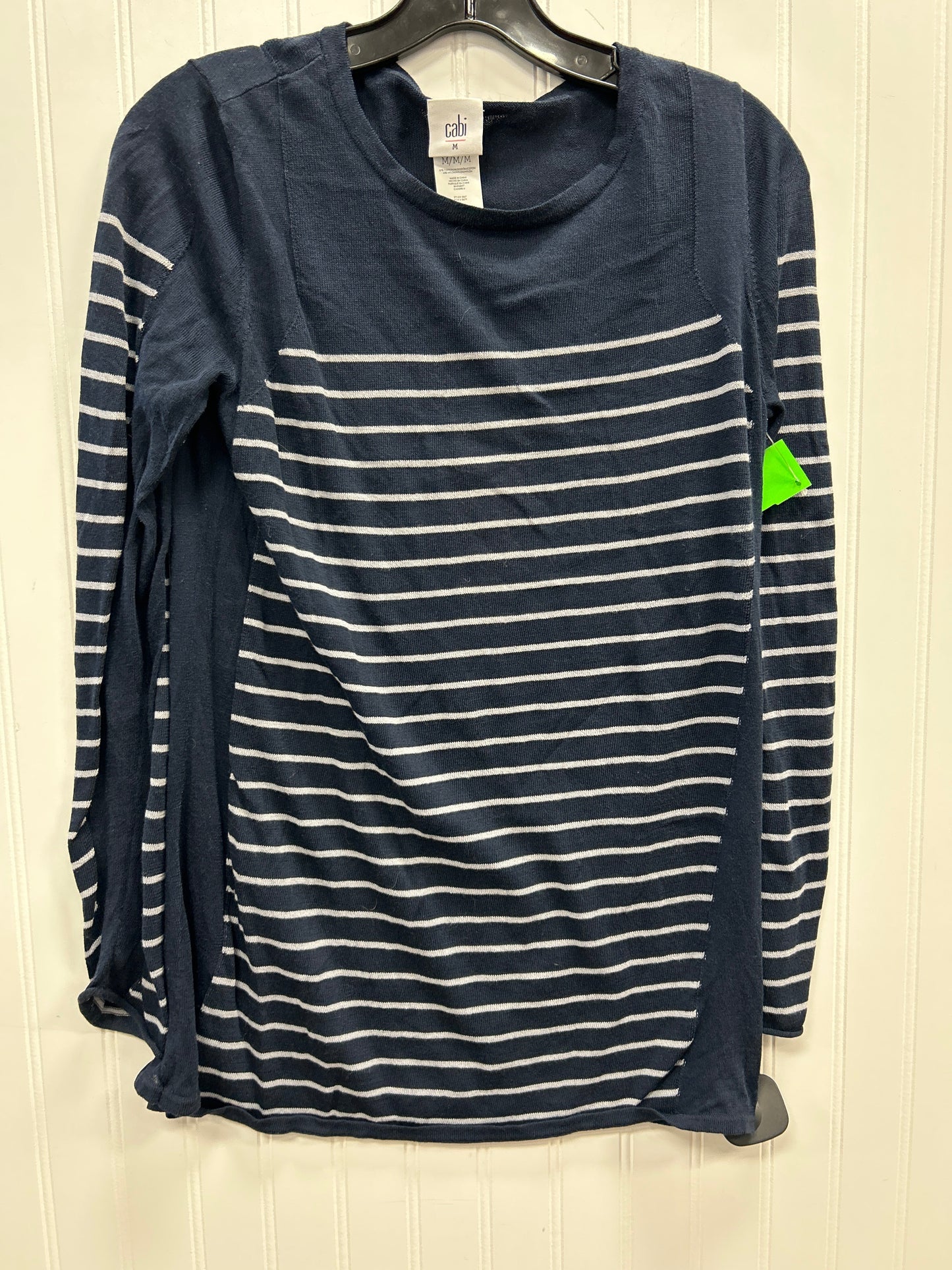 Top Ls By Cabi In Blue & White, Size:M