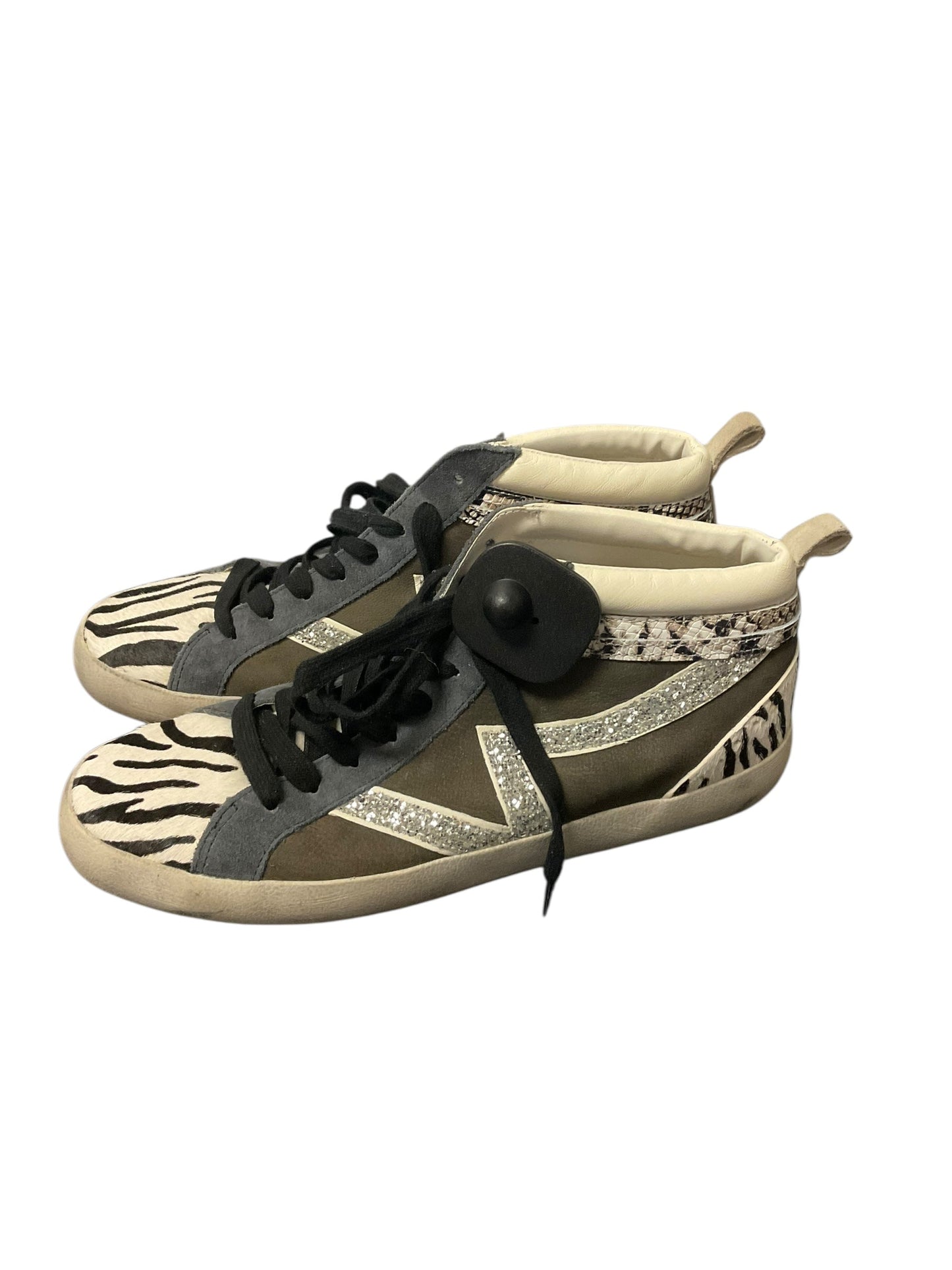 Shoes Sneakers By Gianni Bini In Zebra Print, Size: 8.5