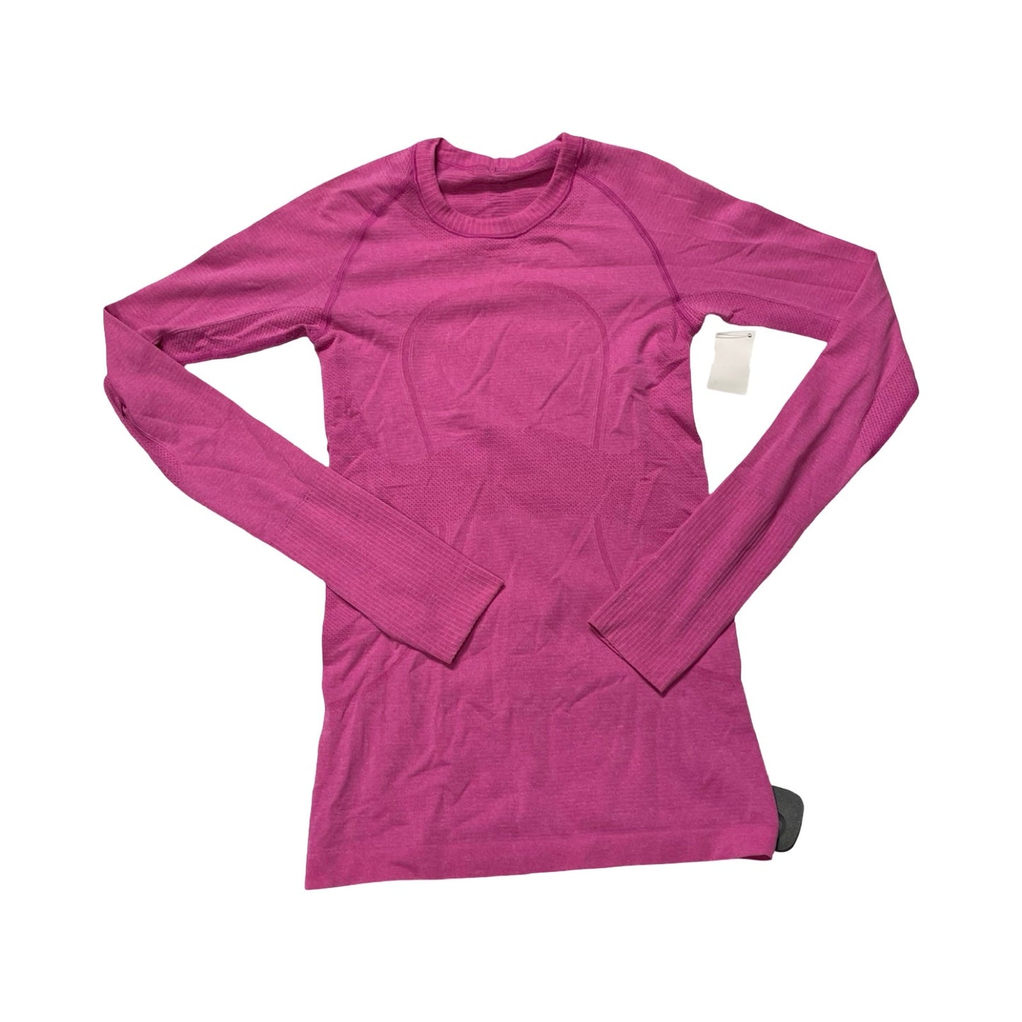 Athletic Top Ls Collar By Lululemon In Pink, Size:4