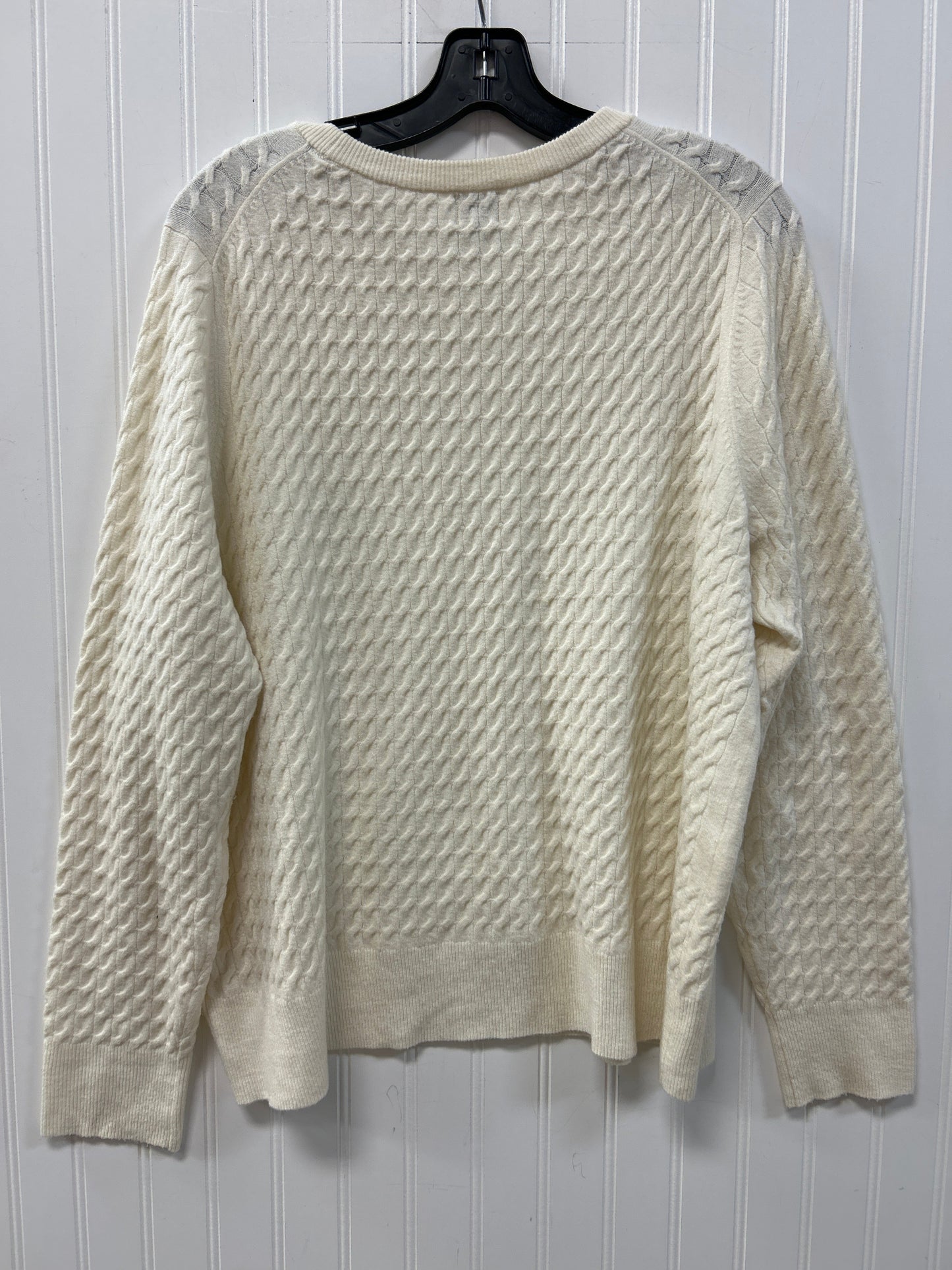 Sweater By A New Day In Cream, Size:1X