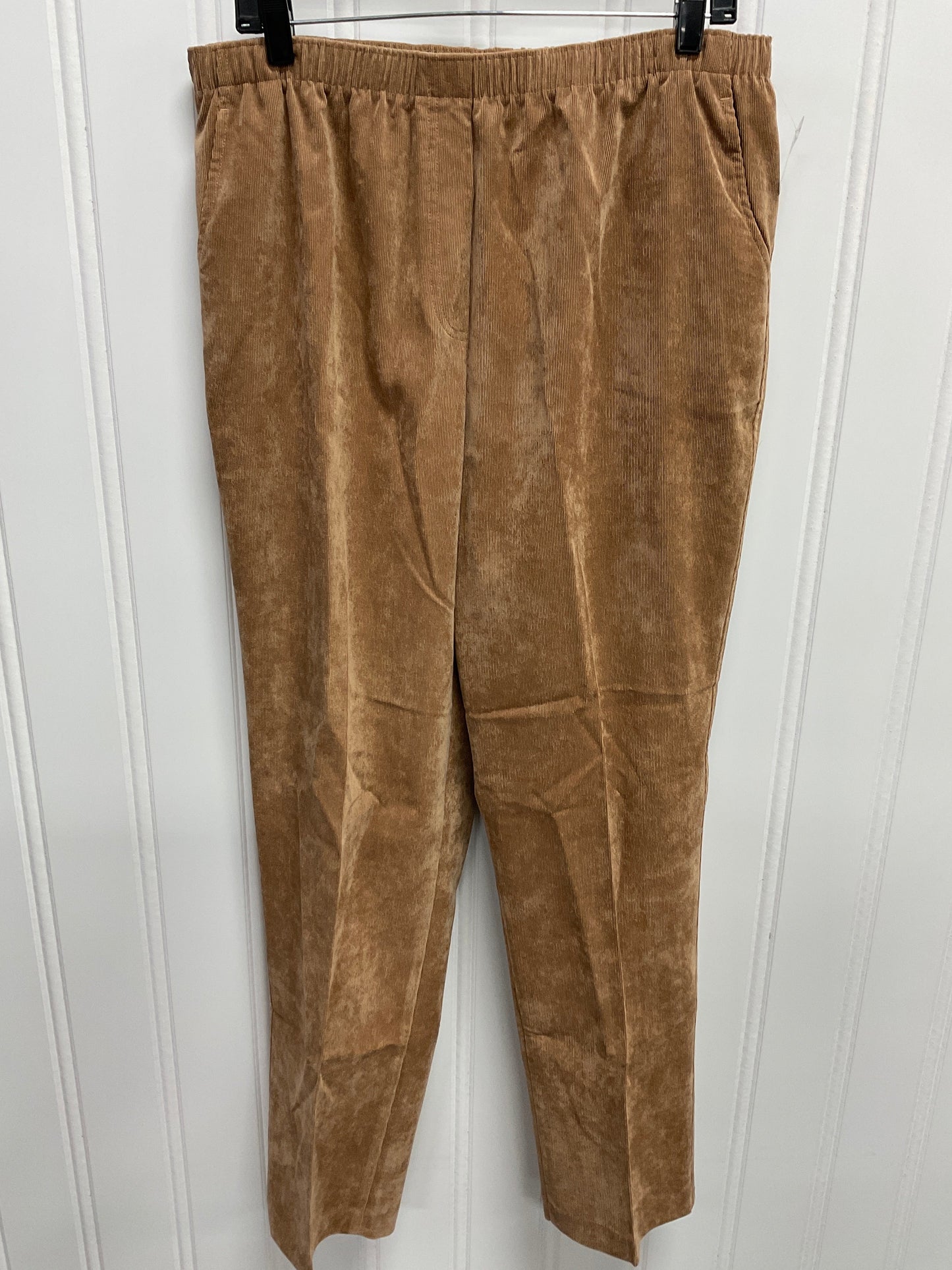 Pants Corduroy By Allison Daley In Tan, Size:16