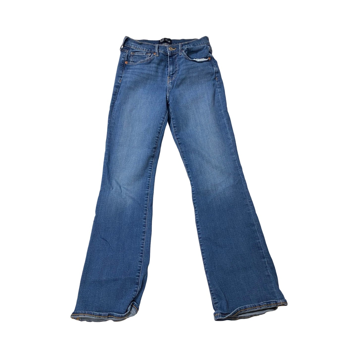 Jeans Boot Cut By Gap In Blue Denim, Size:6