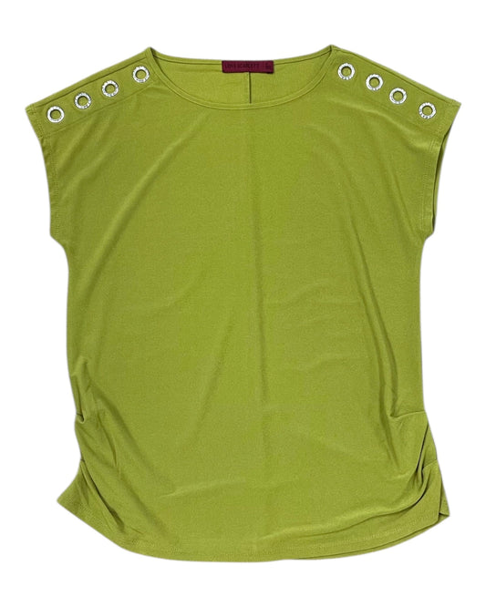 Top Sleeveless By Love Scarlett In Green, Size:M