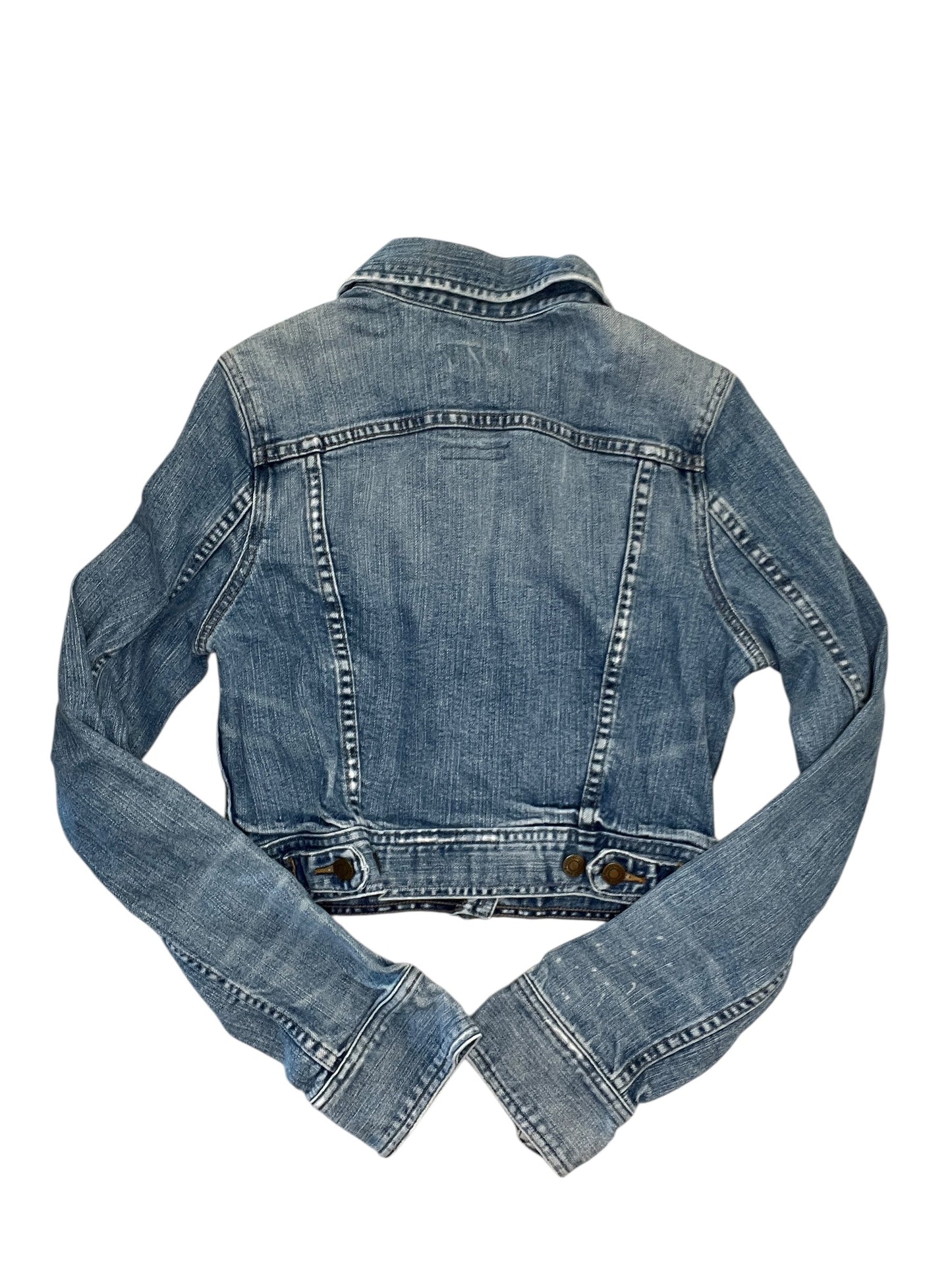 Jacket Denim By Abercrombie And Fitch In Blue Denim, Size:L