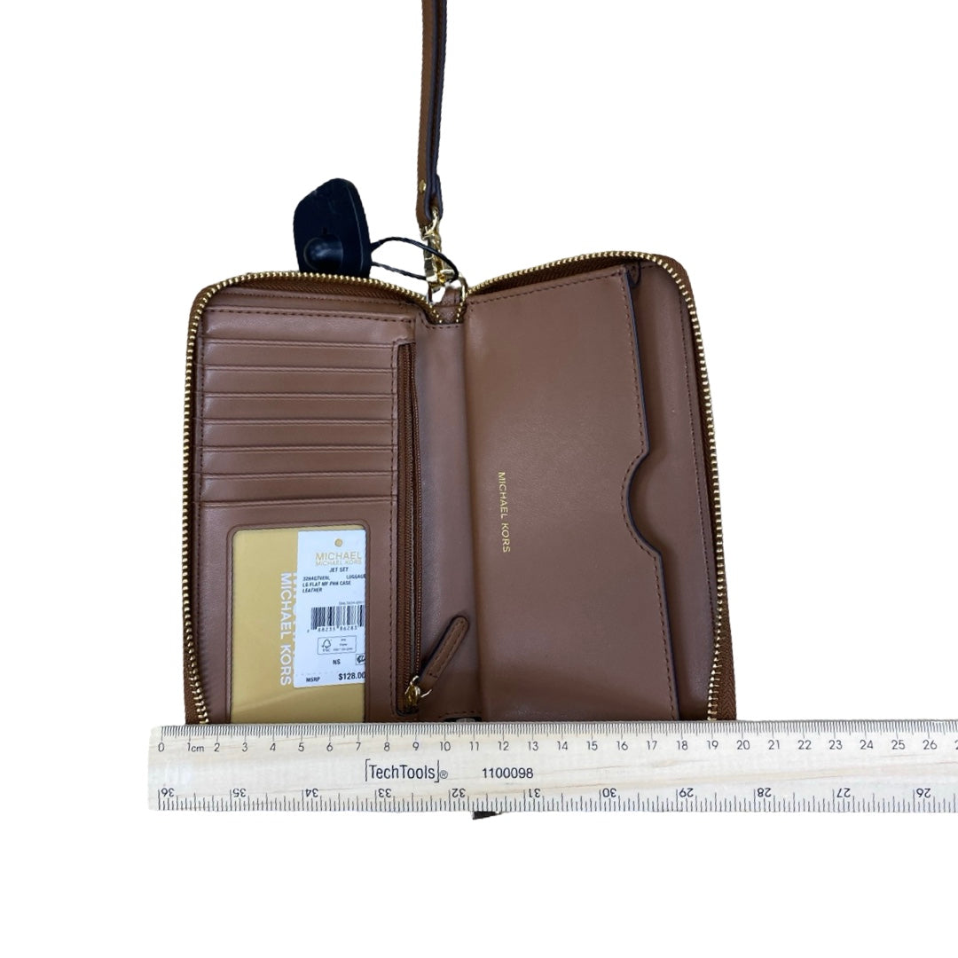 Wristlet Designer By Michael Kors In Brown, Size:Medium