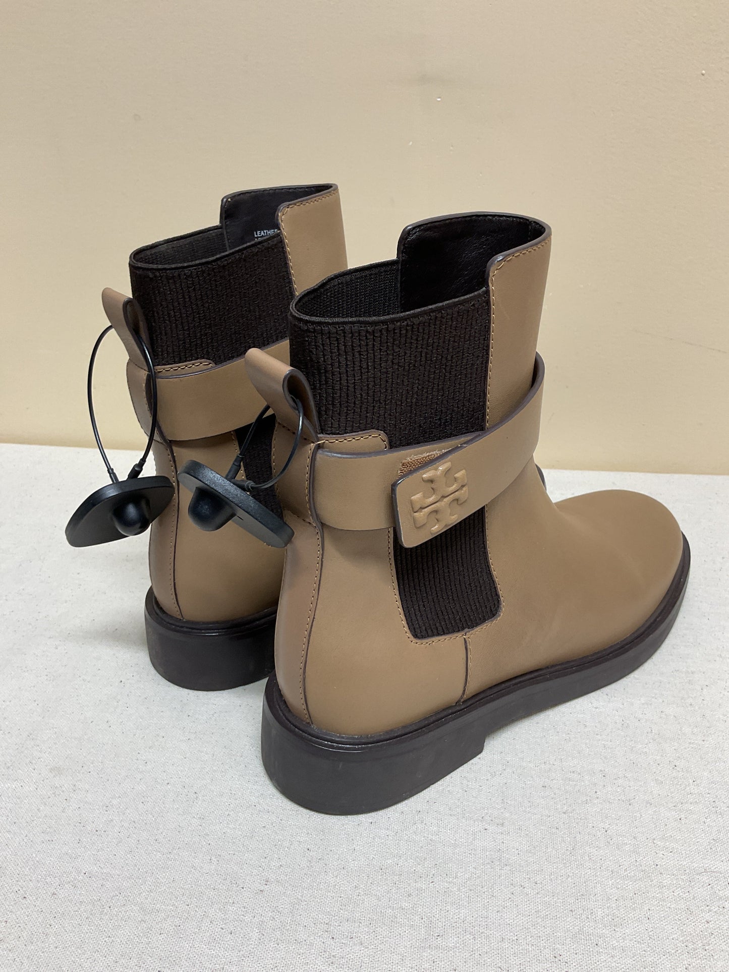 Boots Designer By Tory Burch In Taupe, Size:9