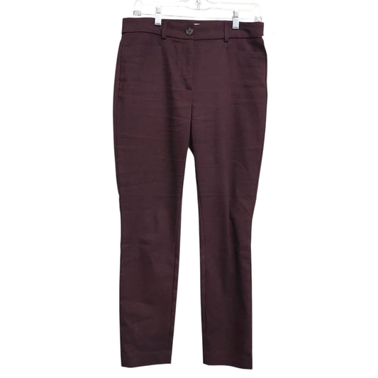 Pants Chinos & Khakis By Loft In Maroon, Size:4