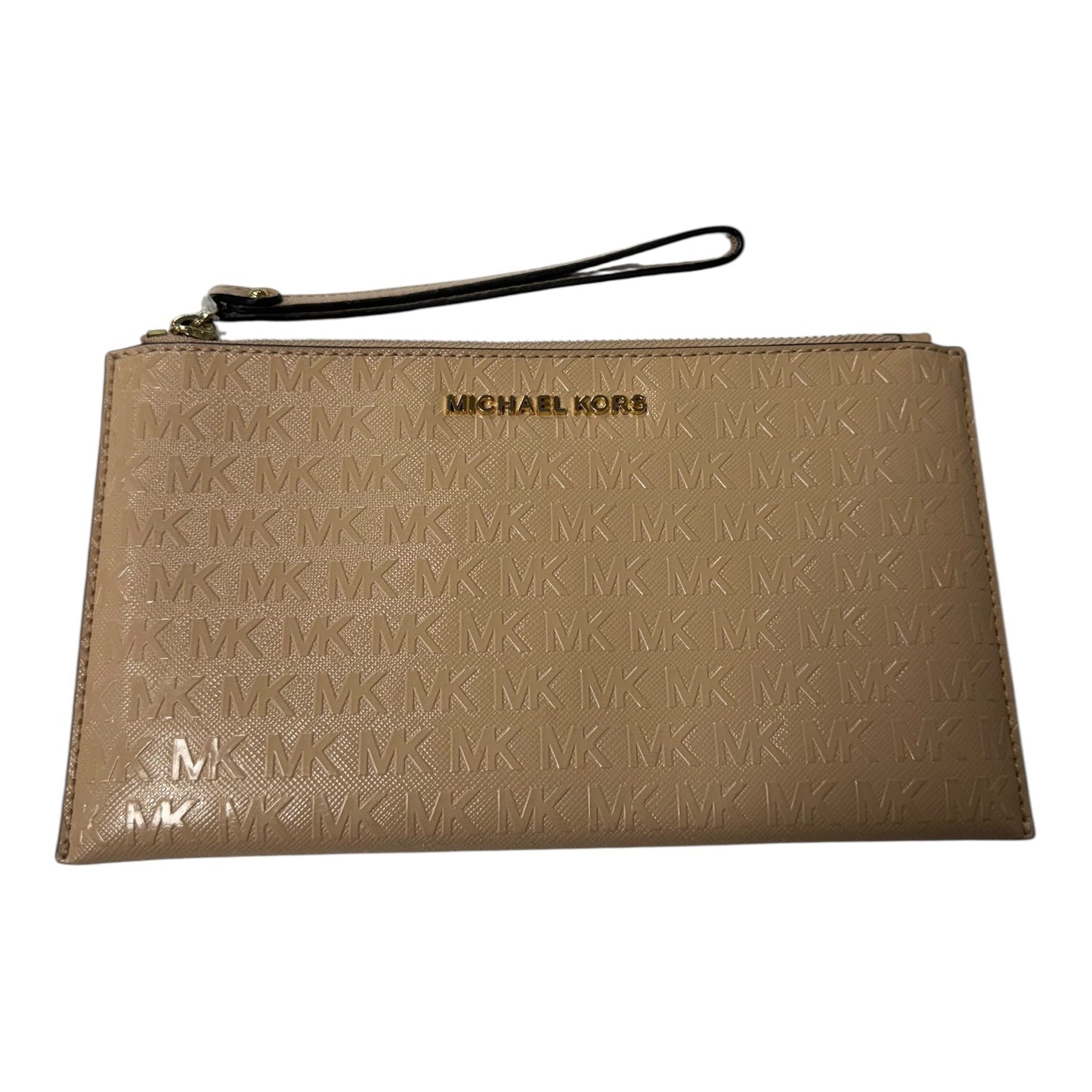 Wristlet By Michael By Michael Kors In Peach, Size:Medium