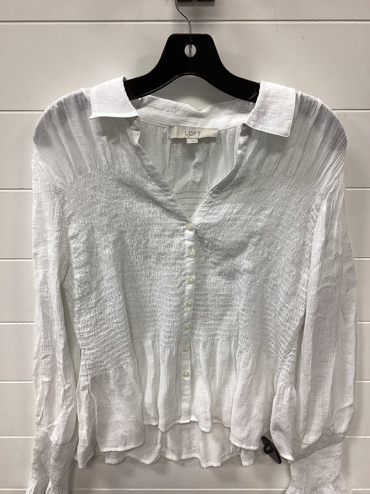 Top Ls By Loft In White, Size:L